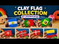 Can You Guess These 7 Flags Made from Clay World Flag Collection