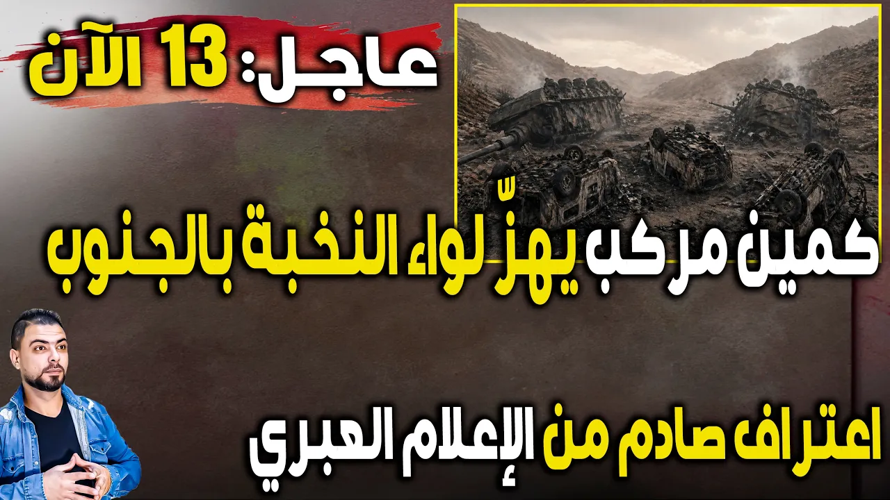 عاجل: 13 الآن بكمين مركب يهزّ لواء النخبة بالجنوب | انهيار ميداني واعتراف صادم من الإعلام العبري
