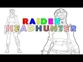 Fortnite Raider Headhunter Homemade printable coloring page for kids