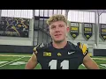 Brody Schaffer Iowa Football Media Day 2026