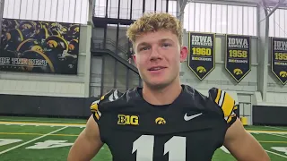 Brody Schaffer Iowa Football Media Day 2026