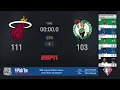 Heat Celtics presented by Google Pixel on ESPN Live Scoreboard