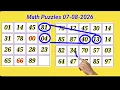 Math Puzzles 07-08-2026