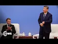 UNSEEN MOMENT: China's Xi Jinping Commands the Stage as Macron Applauds | AC1Z