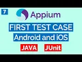 Appium Tutorial 7 First Test Case using Java - Android iOS Mobile Native App