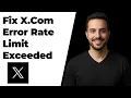 How To Fix X Error Rate Limit Exceeded Quick Fix Guide