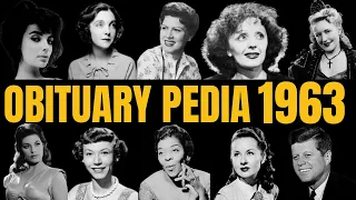 Famous Hollywood Celebrities We ve Lost in 1963 - Obituary in 1963