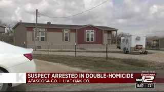 Suspect arrested in double homicide Atascosa County sheriff says