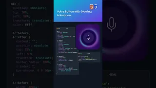 Voice Button With Glowing Animation