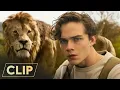 Kraven the Hunter 2024 Lion Attack Russell Crowe Levi Miller