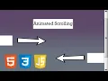 How to create animation on scroll HTML CSS Javascript Tutorial