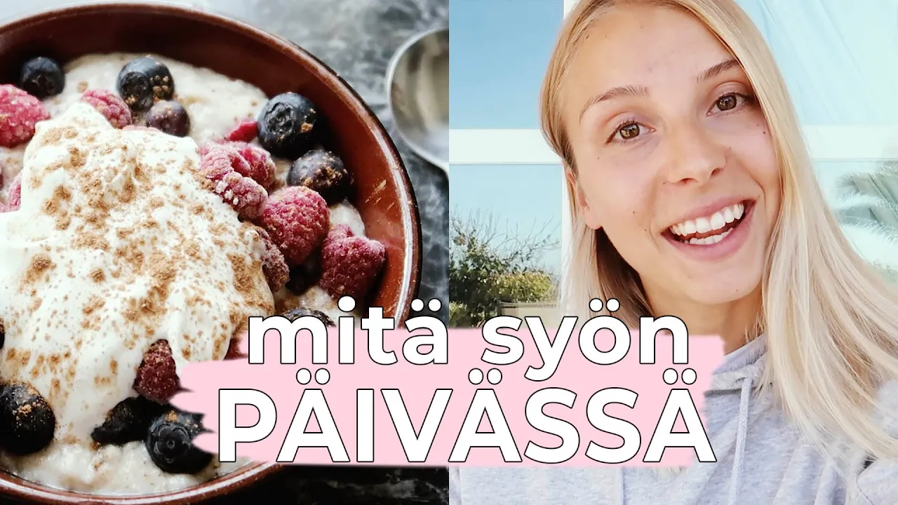 Olette niin kovasti toivoneet tätä, että päätin vihdoin kuvata päivän syömiset. Kuten tossa videolla. 