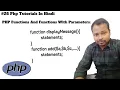 PHP Functions Tutorial in Hindi PHP Functions with Parameter Tutorial in Hindi Php Functions