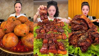 Real Mukbang :) spicy Pork Bellly Soothing Sounds While Enjoying Delicious 먹방 모음이 팅쇼 리얼 사운드 #2131