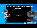 Here s 6 Fixes for Webcam Error Code 0xA00F4271 on Windows Easy Fixes Rescue Digital Media