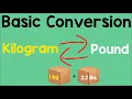 Converting Kilogram to Pound and Pound to Kilogram Animation