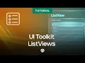 UI Toolkit ListViews