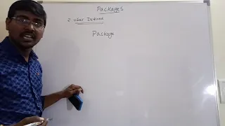 PACKAGES TYPES BUILT-IN USER DEFINED CREATION AND ACCESS JAVA PROGRAMMING