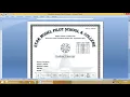 How to prepare Mark sheet automatically using excel and word