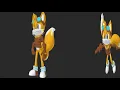 Tails flight and crouch animation WIP