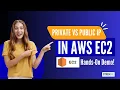 Private vs Public IP in AWS EC2 - Hands-On Demo Networking in DevOps