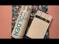 Using water-based markers on a pre-prepared page with satin glazing liquid Adult Colouring