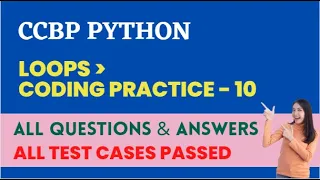 Loops Coding Practice - 10