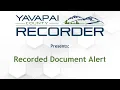 Recorded Document Alert