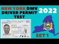 New york DMV permit test 2022 for drivers license SET 1