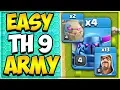 Best TH 9 GoWiPe Attack Strategy TH 9 Farming and Clan War Attack Strategy Clash of Clans