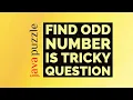 Java Puzzle E01 - Odditiy Problem