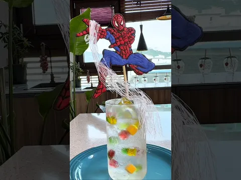마시멜로 거미줄폭탄을 쏘는 스파이더맨 에이드 😎 #청담언니 #요리하는메이크업아티스트