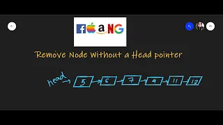 Delete without head pointer in Linked List Amazon GS Microsoft Interview Question