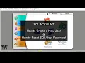 SQL Account - Maintain User Password