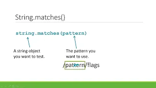 Basic Regular Expressions 6 - Java String matches Method