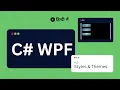 C WPF Tutorial 13 - Styles and Themes in WPF Resource Dictionary Explained in Hindi