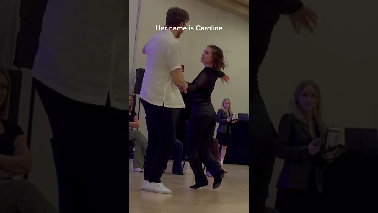Randomly drawing my 1st dance partner #westcoastswing #improv #dance