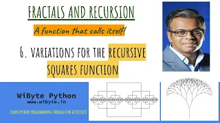 6 Fractals and Recursion Some variations for the recursive squares function to get new patterns