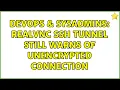 DevOps SysAdmins RealVNC SSH tunnel still warns of unencrypted connection 3 Solutions