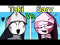 Download Lagu Friday Night Funkin' - Taki VS Sarv + Cutscenes (Sarvente's Mid-Fight Masses x Fever Town) (FNF Mod)