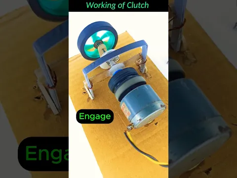 Download MP3 Clutch Mechanism • Dc Motor | #tech #dcmotor #youtubeshorts #motor #clutch #mechanism