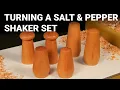 Turning a Salt and Pepper Shaker Set - Woodturning Demo