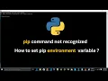 Fixing a Fatal pip Command Error - set pip environment variable