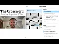 TUESDAY NYT New York Times Crossword August 4 2026