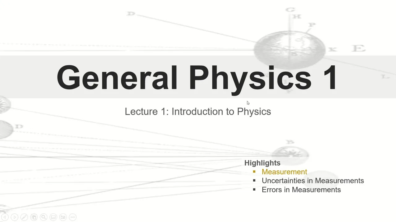 General Physics 1 Lesson 1 Measurements