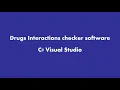 Drugs interactions checker-Software showcase