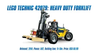 LEGO Technic 42079: Heavy Duty Forklift In-depth Review &amp; Speed Build [4K]