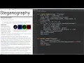 A Secret Message in an Image Steganography