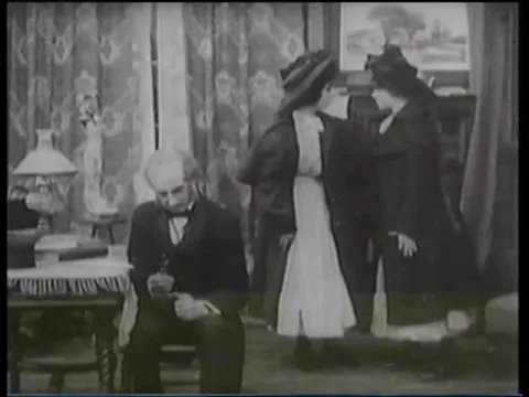 The Girls and Daddy (1909) two versions