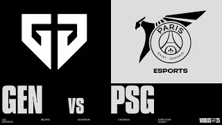 GEN vs PSG | WORLDS 2025 | Swiss